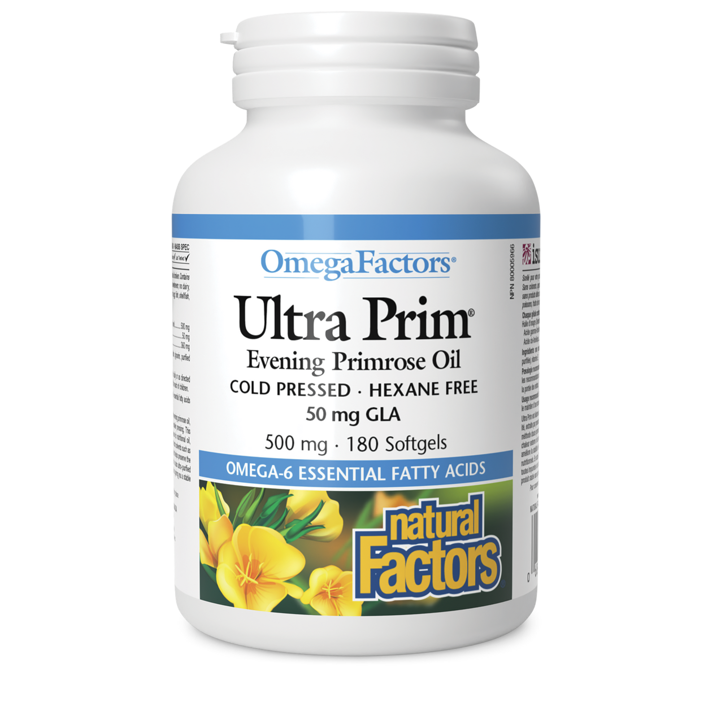 Natural Factors - Ultra Prim Evening Primrose Oil - 500 mg