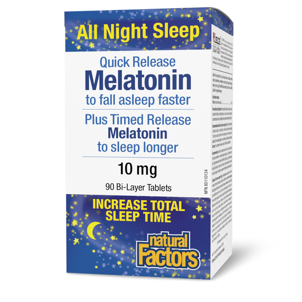 Thumbnail of Natural Factors - Melatonin Quick Release Plus Timed Release - 10 mg