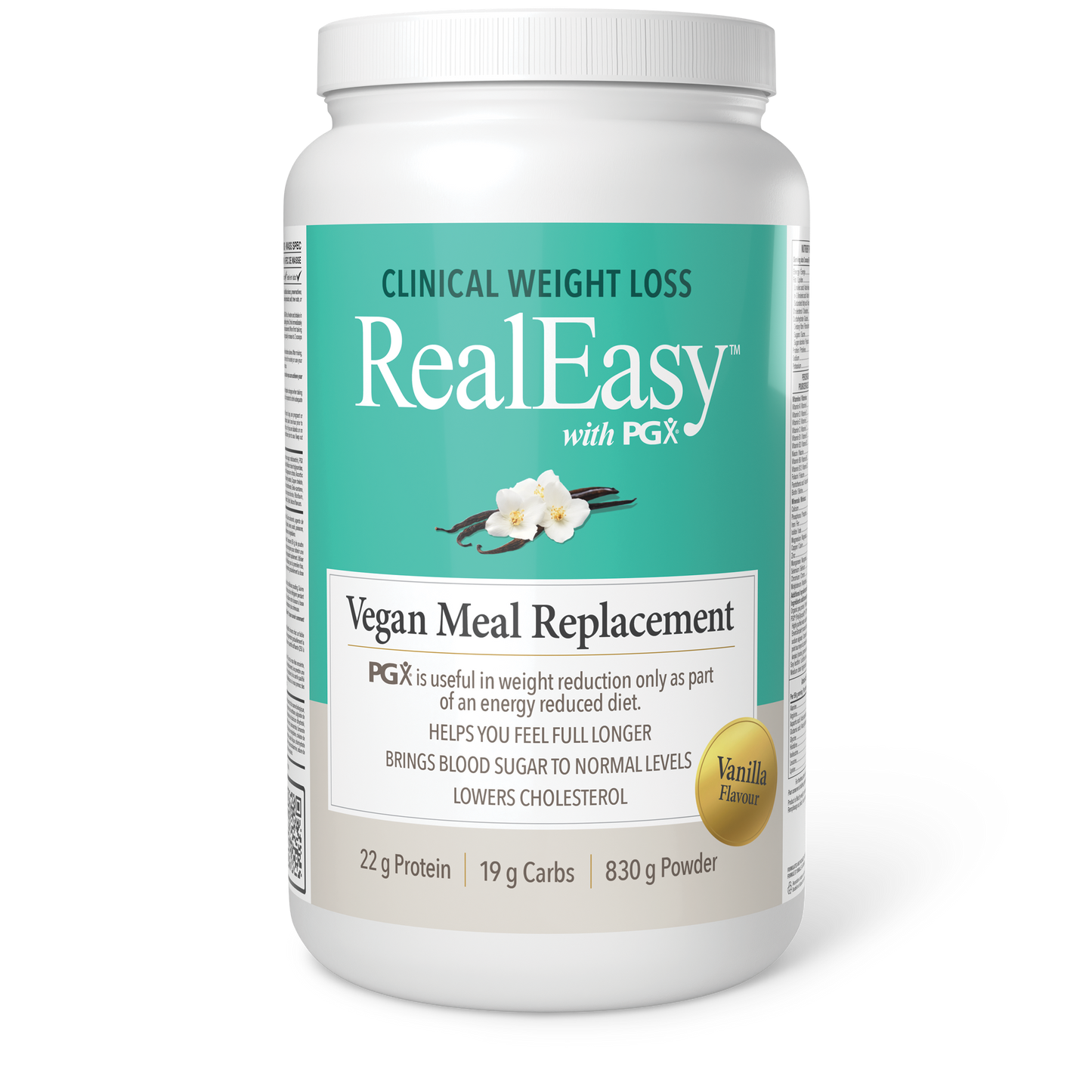 Natural Factors - RealEasy with PGX Vegan Meal Replacement - Vanilla