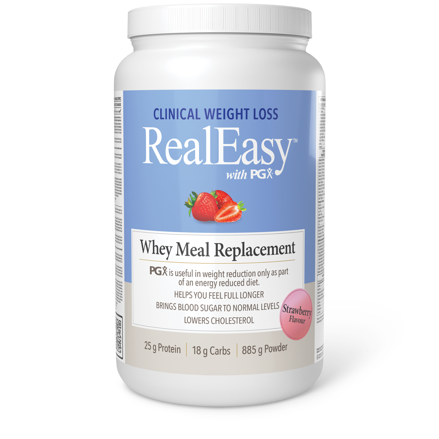 Natural Factors - RealEasy With PGX Whey Meal Replacement - Strawberry