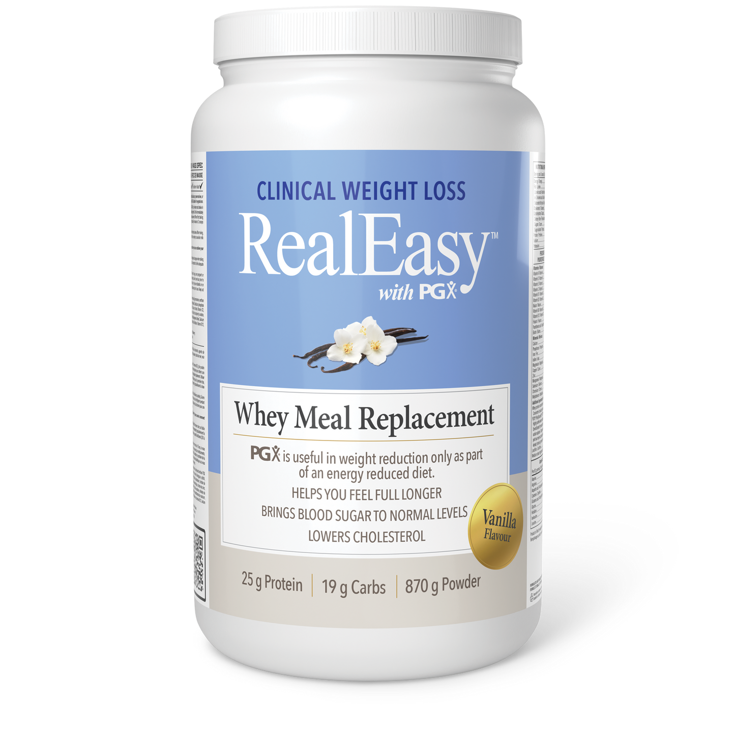 Natural Factors - RealEasy With PGX Whey Meal Replacement - Vanilla