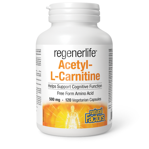 Natural Factors - RegenerLife Acetyl-L-Carnitine 500mg