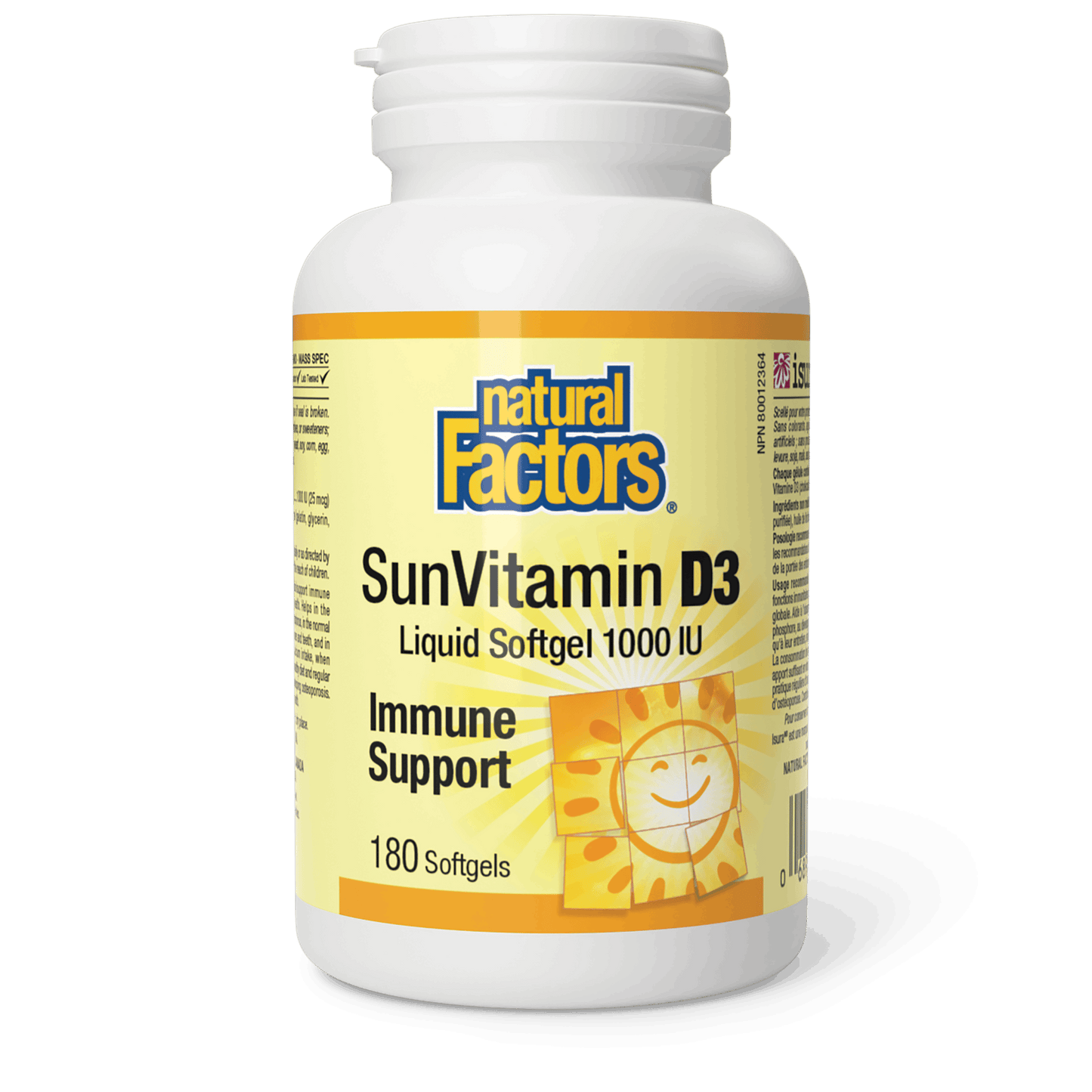 Natural Factors - SunVitamin D3 - 1000 IU