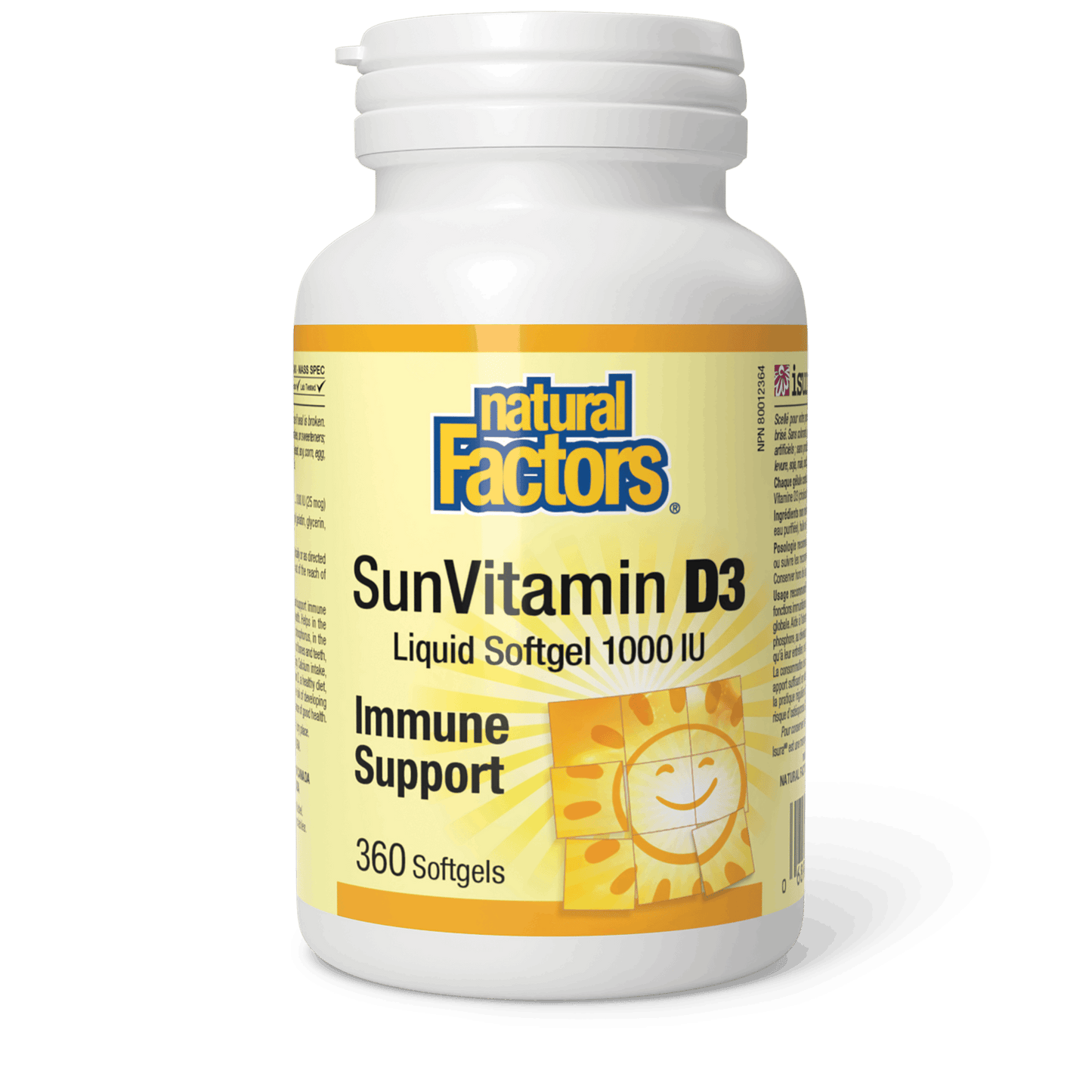 Natural Factors - SunVitamin D3 - 1000 IU