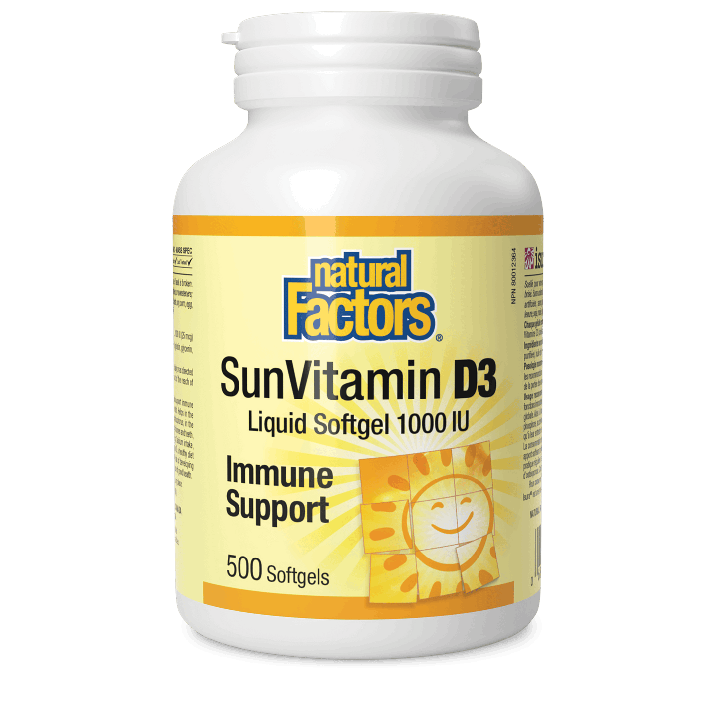 Natural Factors - SunVitamin D3 - 1000 IU