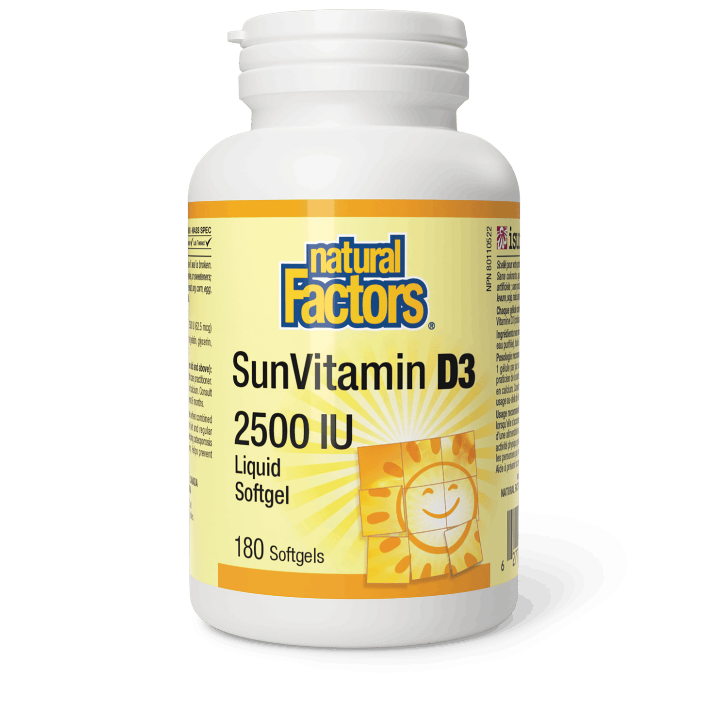 Natural Factors - SunVitamin D3 - 2500 IU