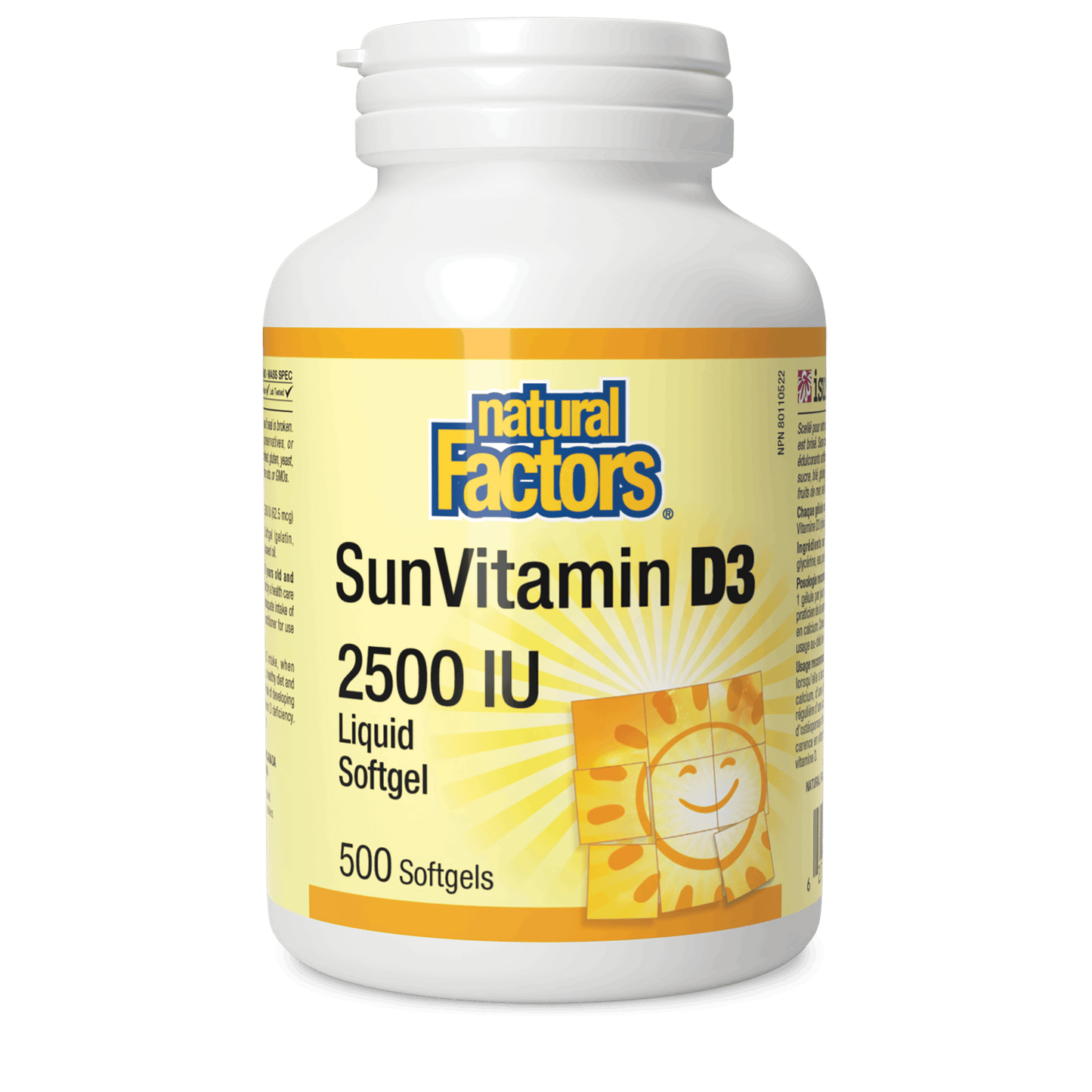 Natural Factors - SunVitamin D3 - 2500 IU