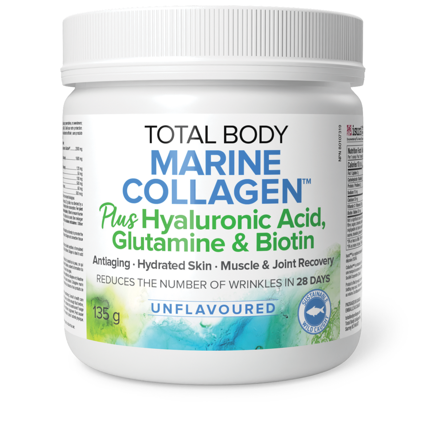 Natural Factors - Total Body Marine Collagen with Hyaluronic Acid, Glutamine & Biotin