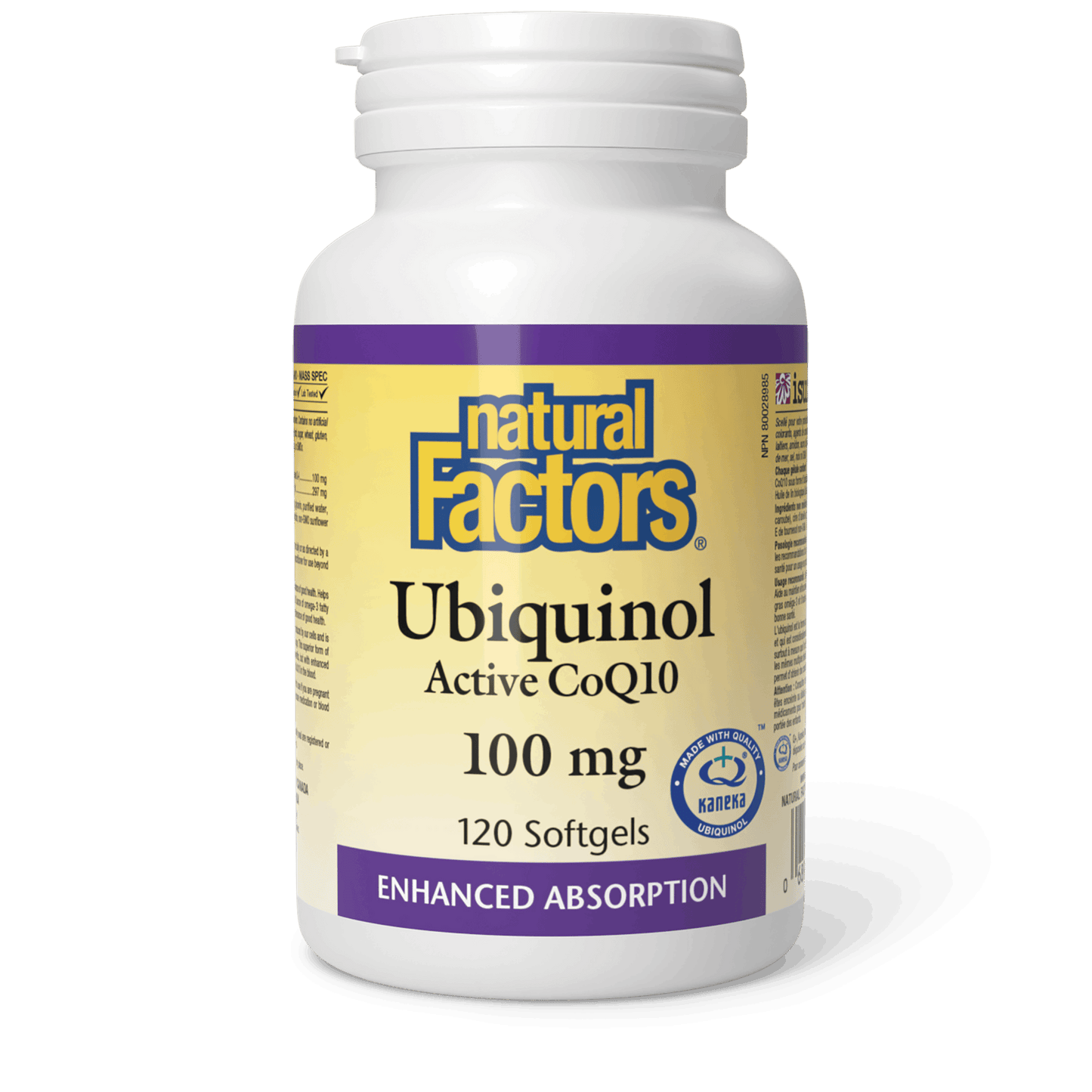 Natural Factors - Ubiquinol Active CoQ10 - 100 mg