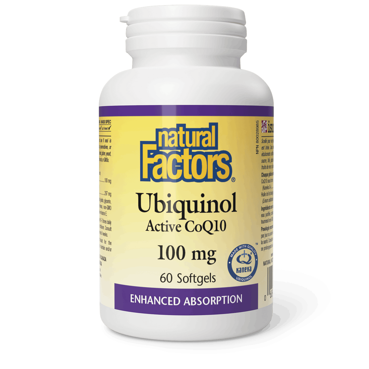 Natural Factors - Ubiquinol Active CoQ10 - 100 mg
