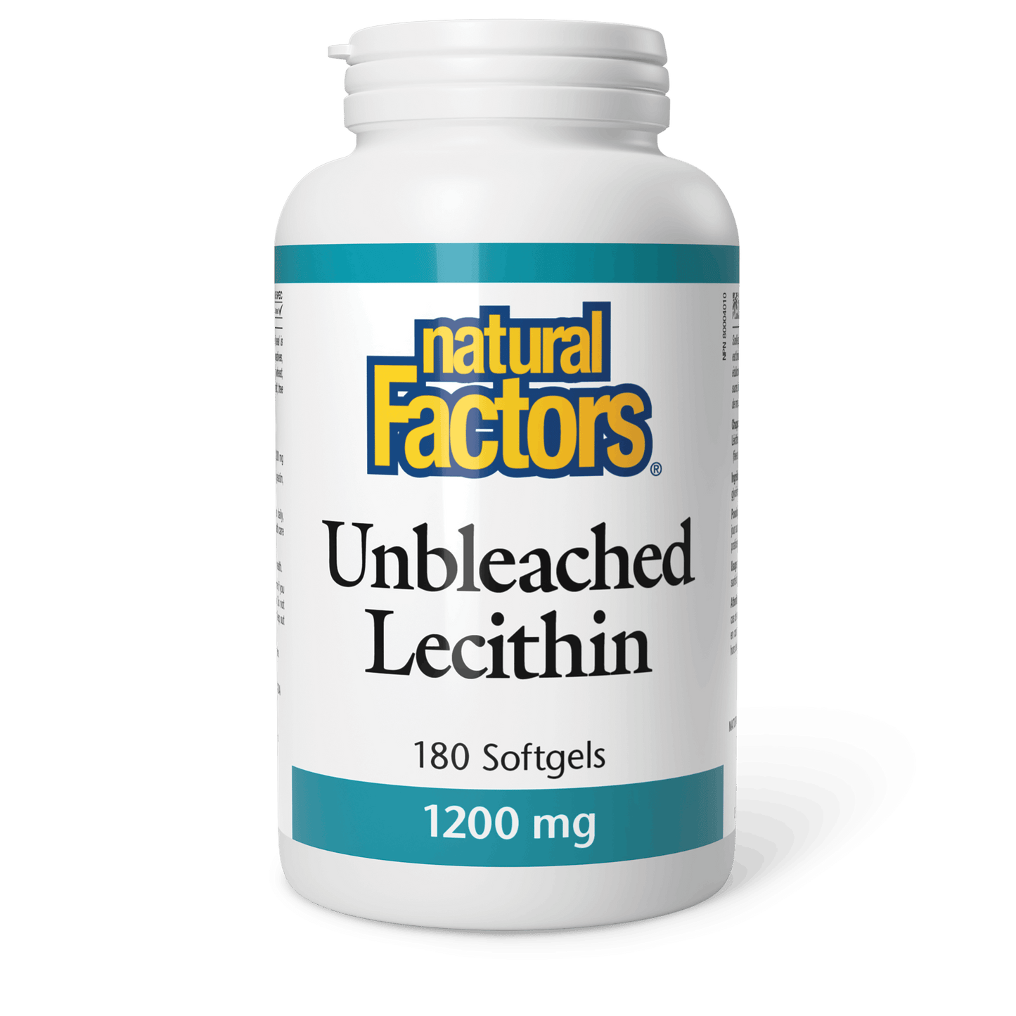 Natural Factors - Unbleached Lecithin - 1200 mg