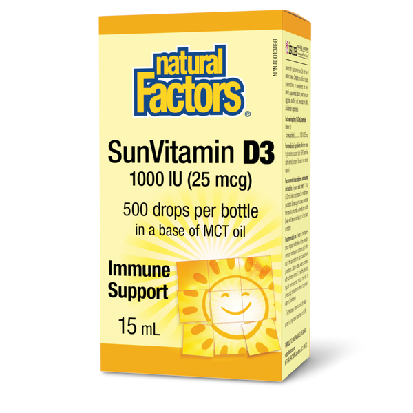 Natural Factors - SunVitamin D3 - 1000 IU