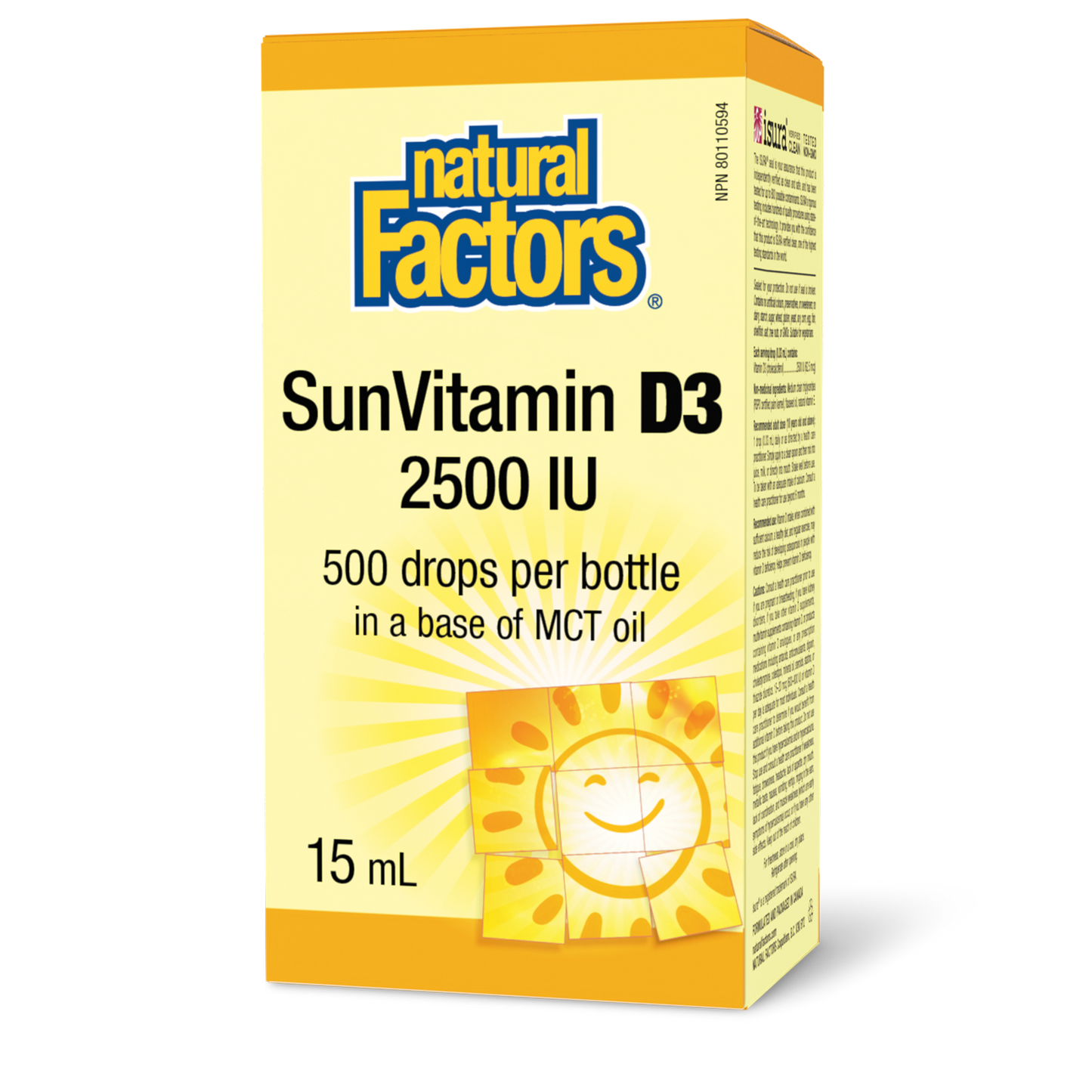 Natural Factors - SunVitamin D3 - 2500 IU