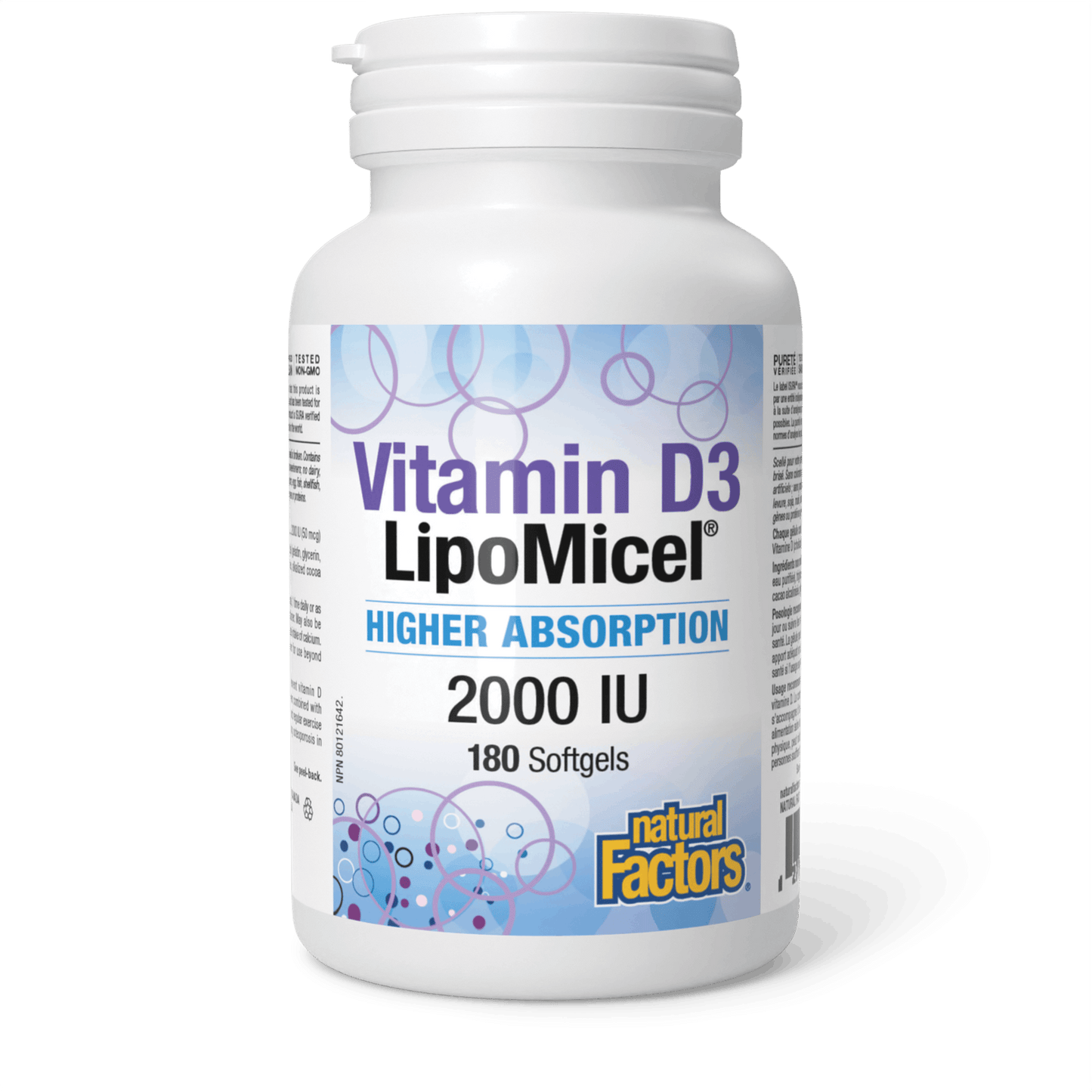Natural Factors - Vitamin D3 LipoMicel - 2000 IU