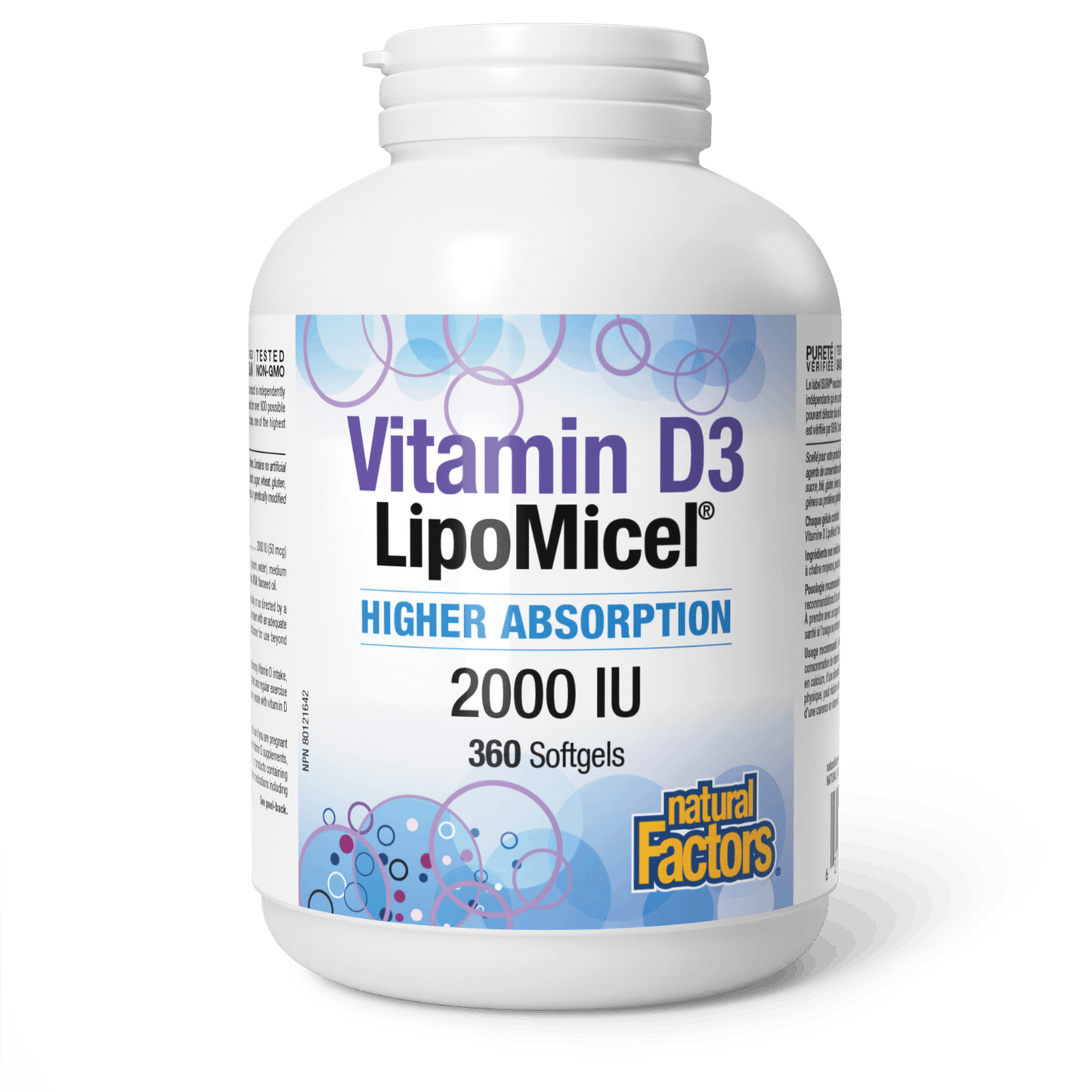 Natural Factors - Vitamin D3 LipoMicel - 2000 IU