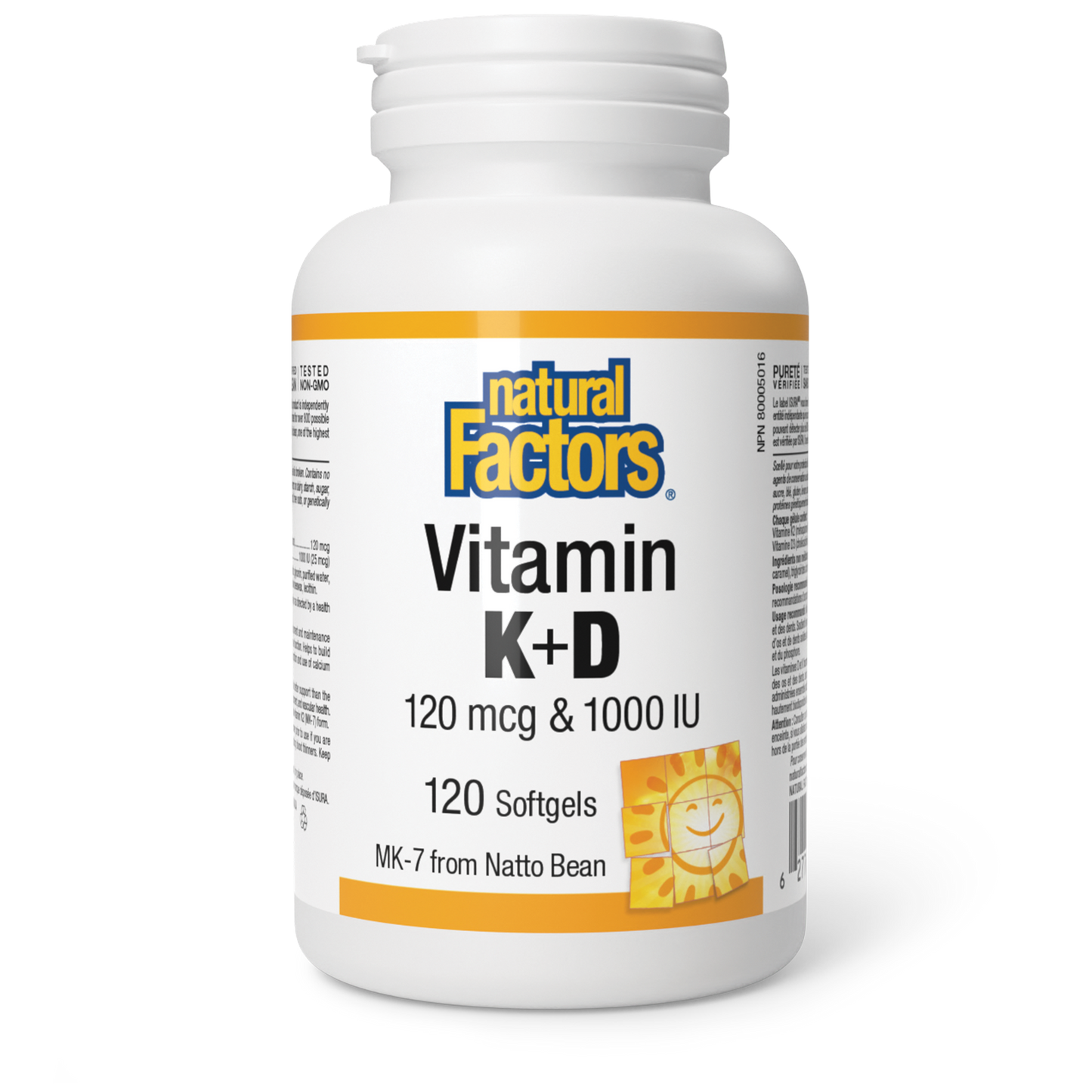 Natural Factors - Vitamin K & D