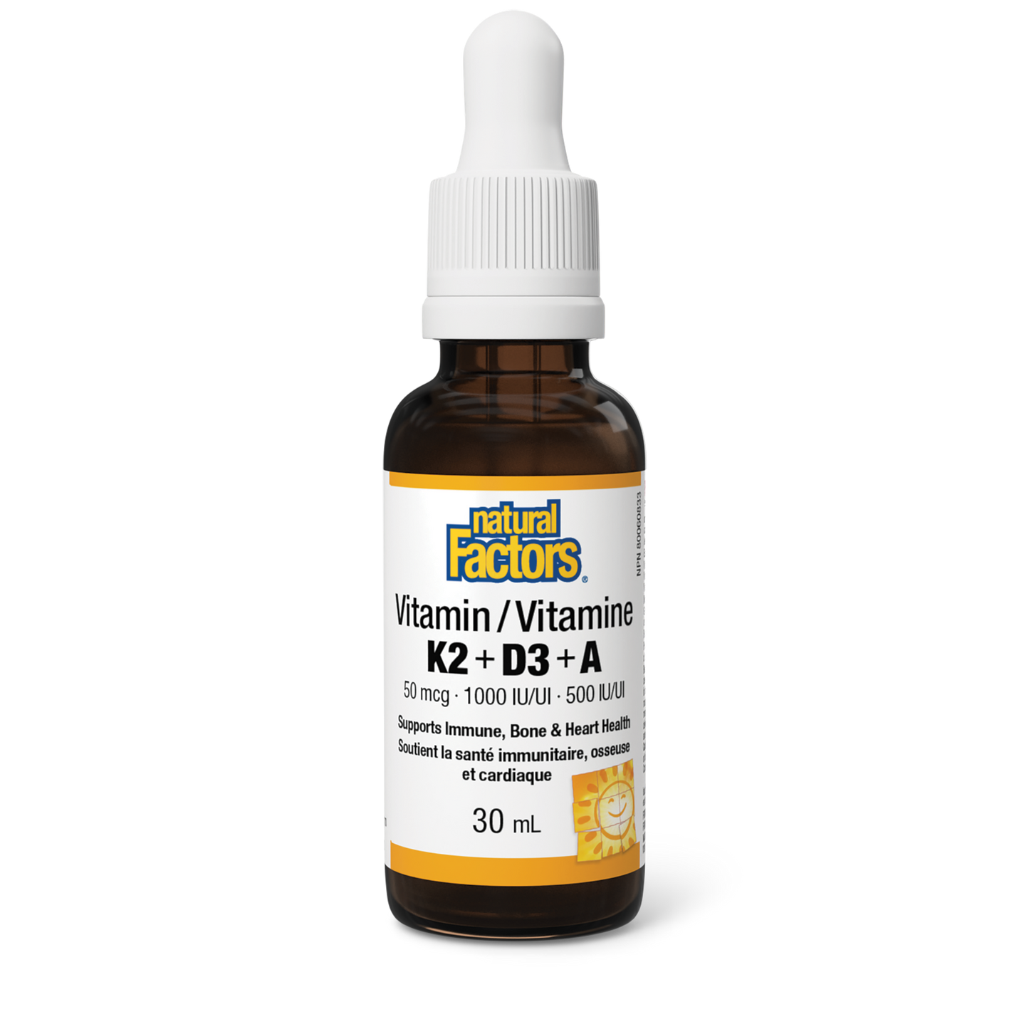 Natural Factors - Vitamin K2+D3+A