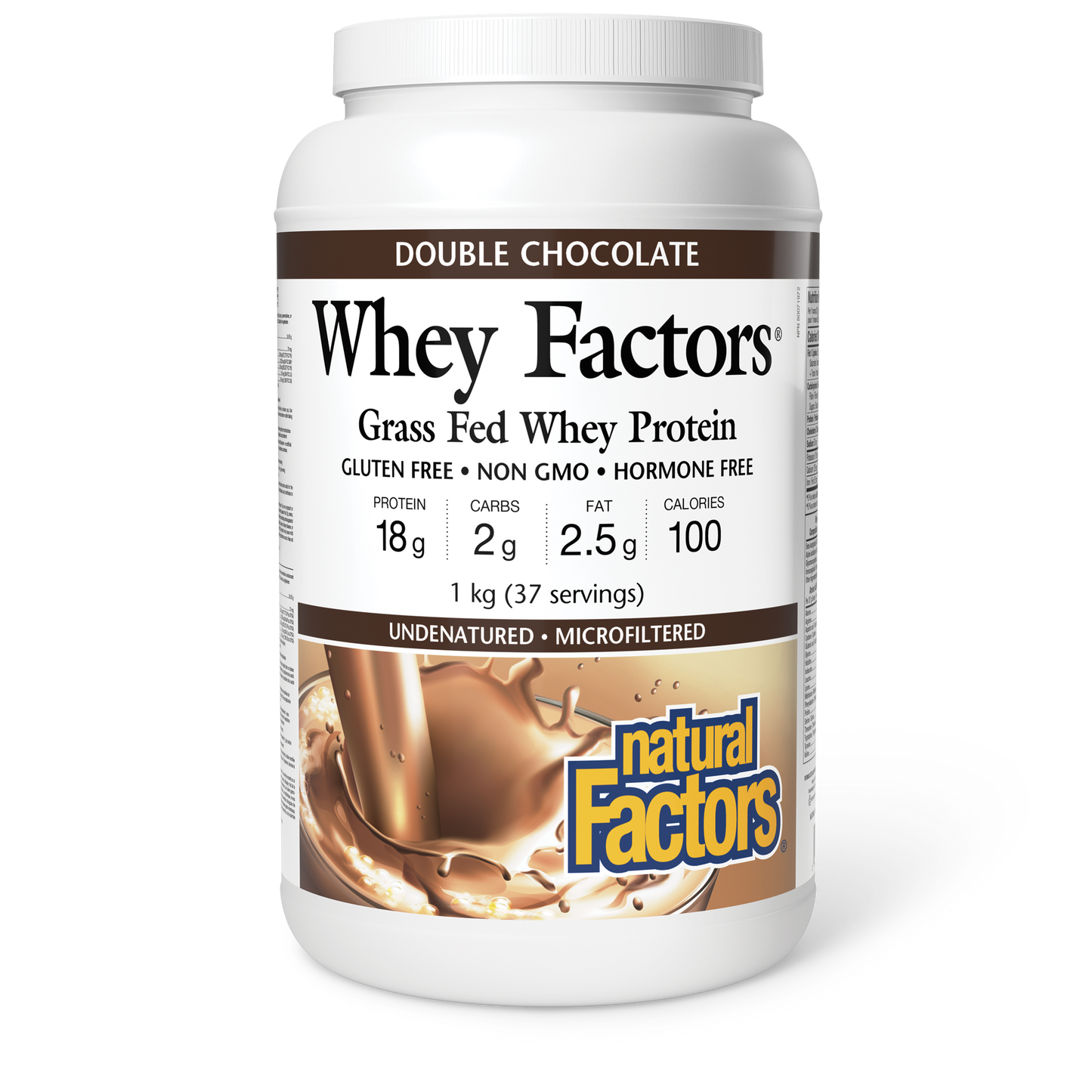 Natural Factors - Whey Factors - Double Chocolate Flavour