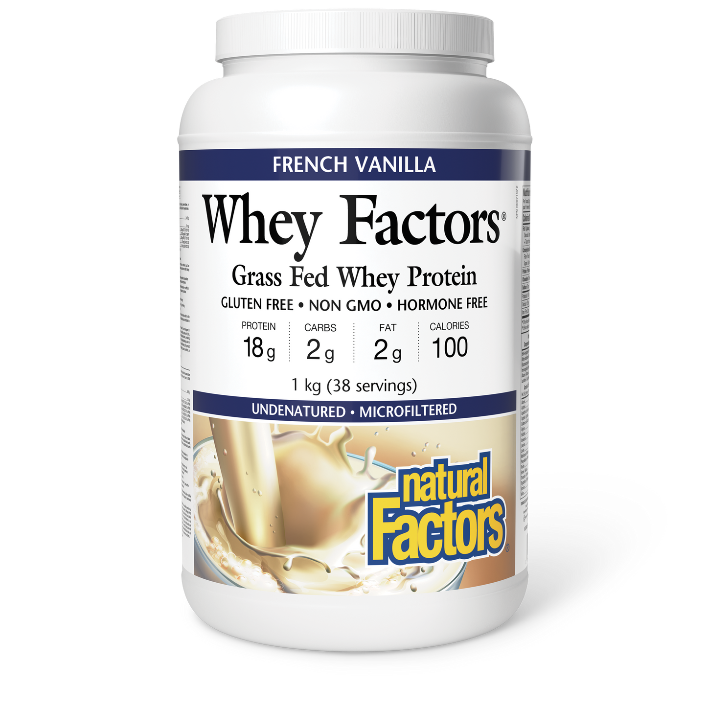 Natural Factors - Whey Factors - French Vanilla Flavour