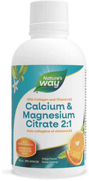 Nature's Way - Calcium & Magnesium 2:1 Vit K2 & Collagen - Orange