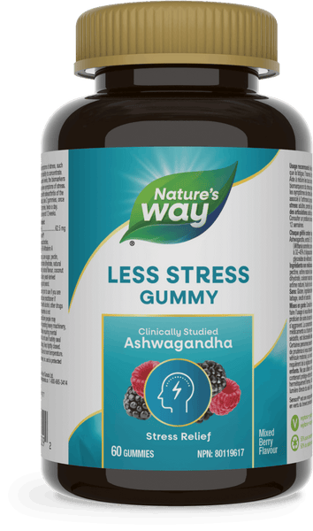 Nature's Way - Less Stress Ashwagandha Gummies - Mixed Berry Flavour