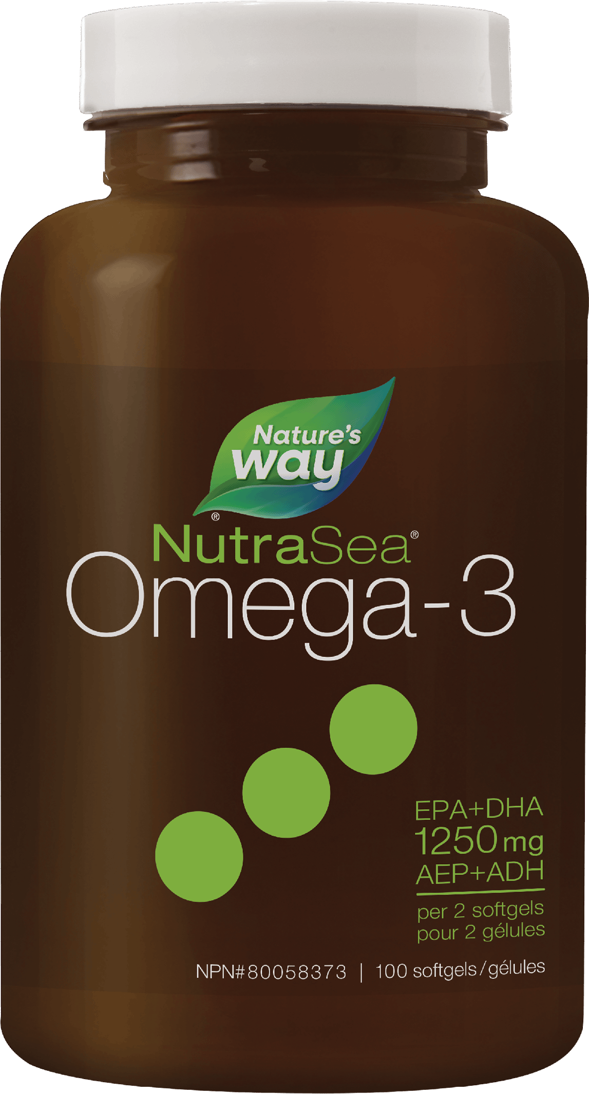 Nature's Way - NutraSea Omega -3 Liquid Gels - Fresh Mint Flavour
