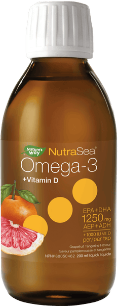 Nature's Way - NutraSea Omega-3 + Vitamin D - Grapefruit Tangerine