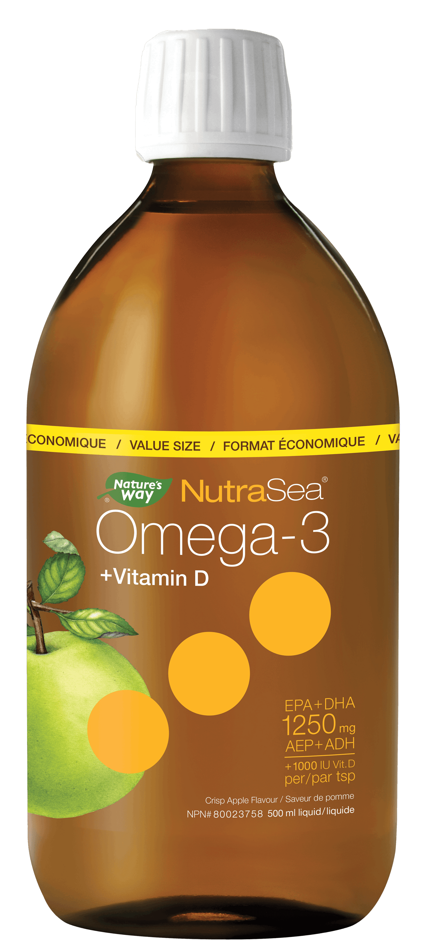 Nature's Way - NutraSea Omega-3 + Vitamin D - Apple Flavour