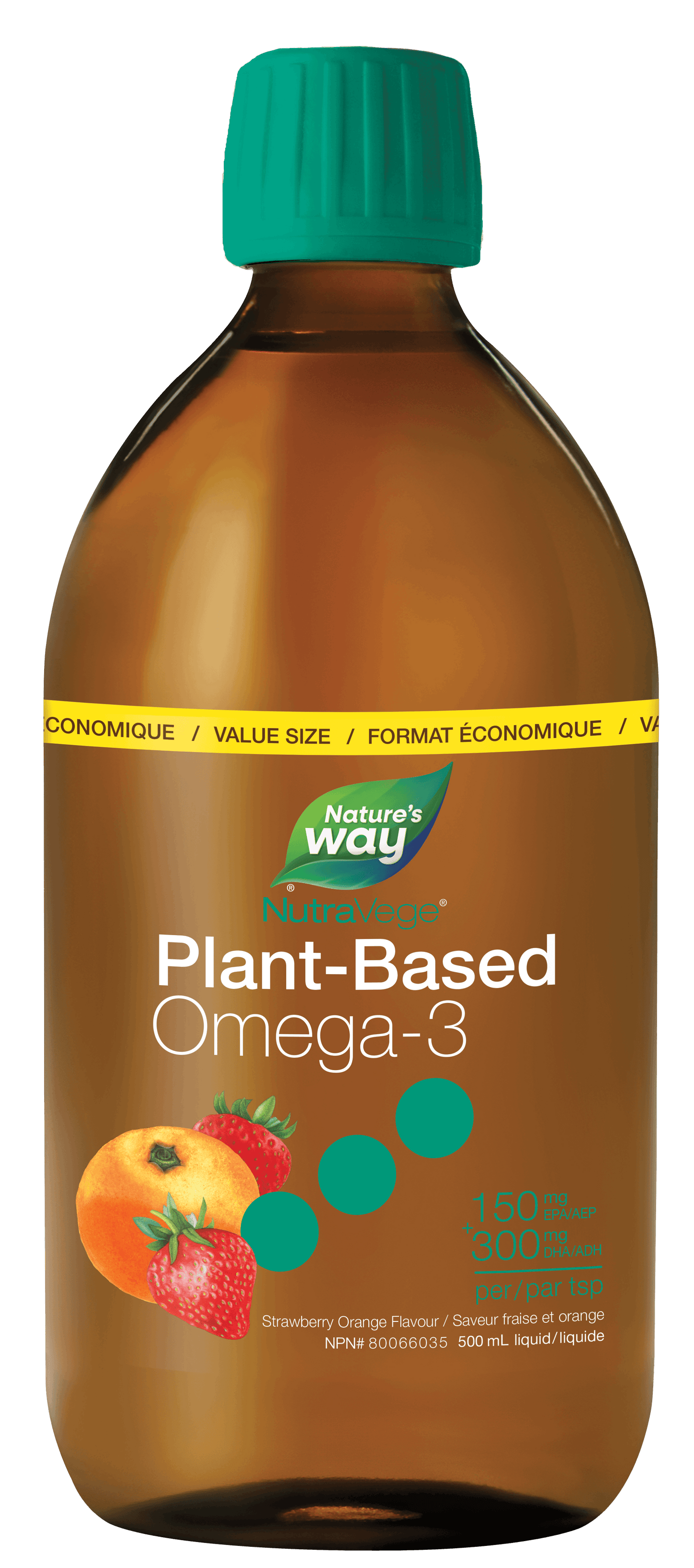 Nature's Way - NutraVege Omega-3 Plant - Strawberry Orange Flavour