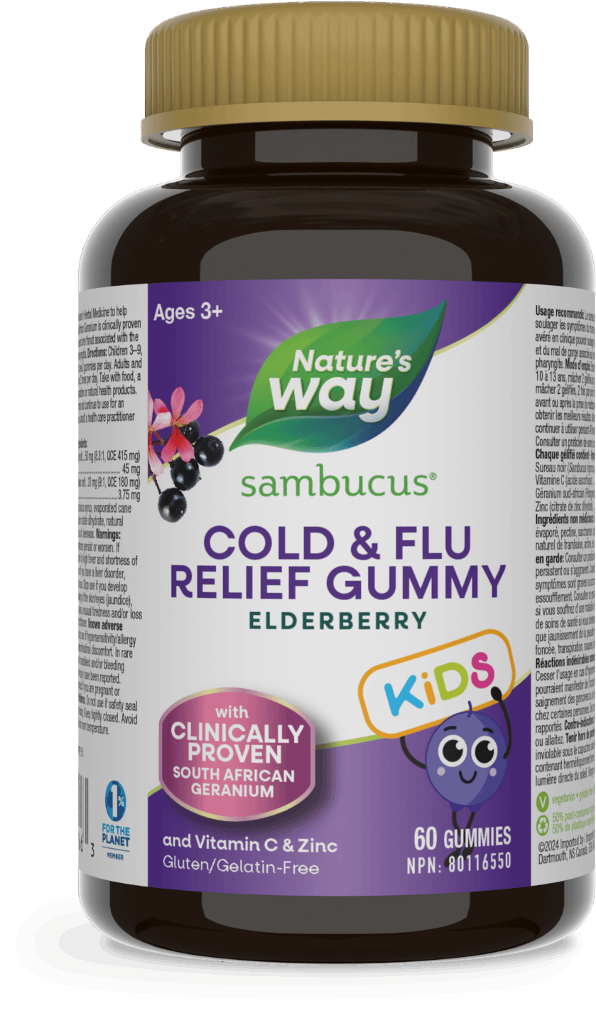 Nature's Way - Sambucus Cold & Flu Relief Kid's Gummies