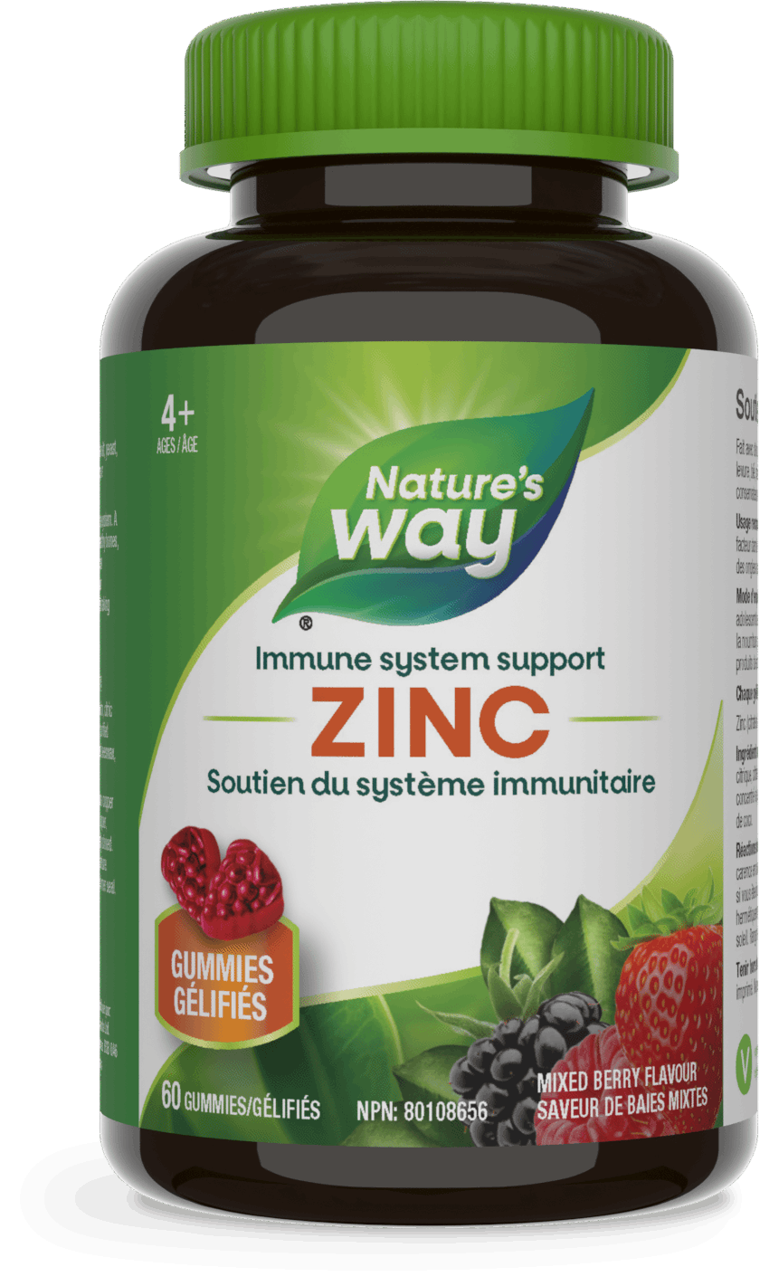 Nature's Way - Zinc Gummies - Mixed Berry