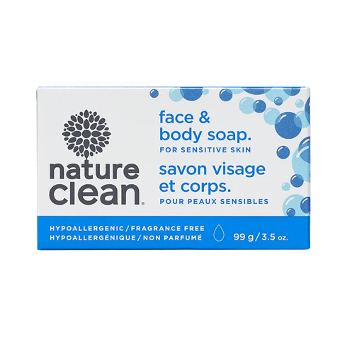 Nature Clean - Sensitive Face-Body Bath Bar - Unscented