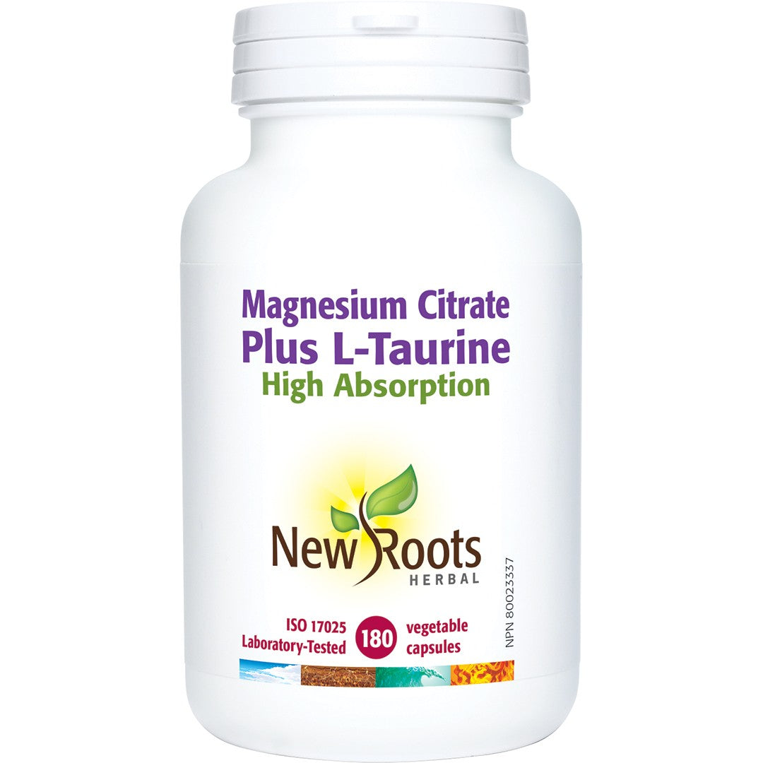 New Roots Herbal - Magnesium Citrate Plus L-Taurine