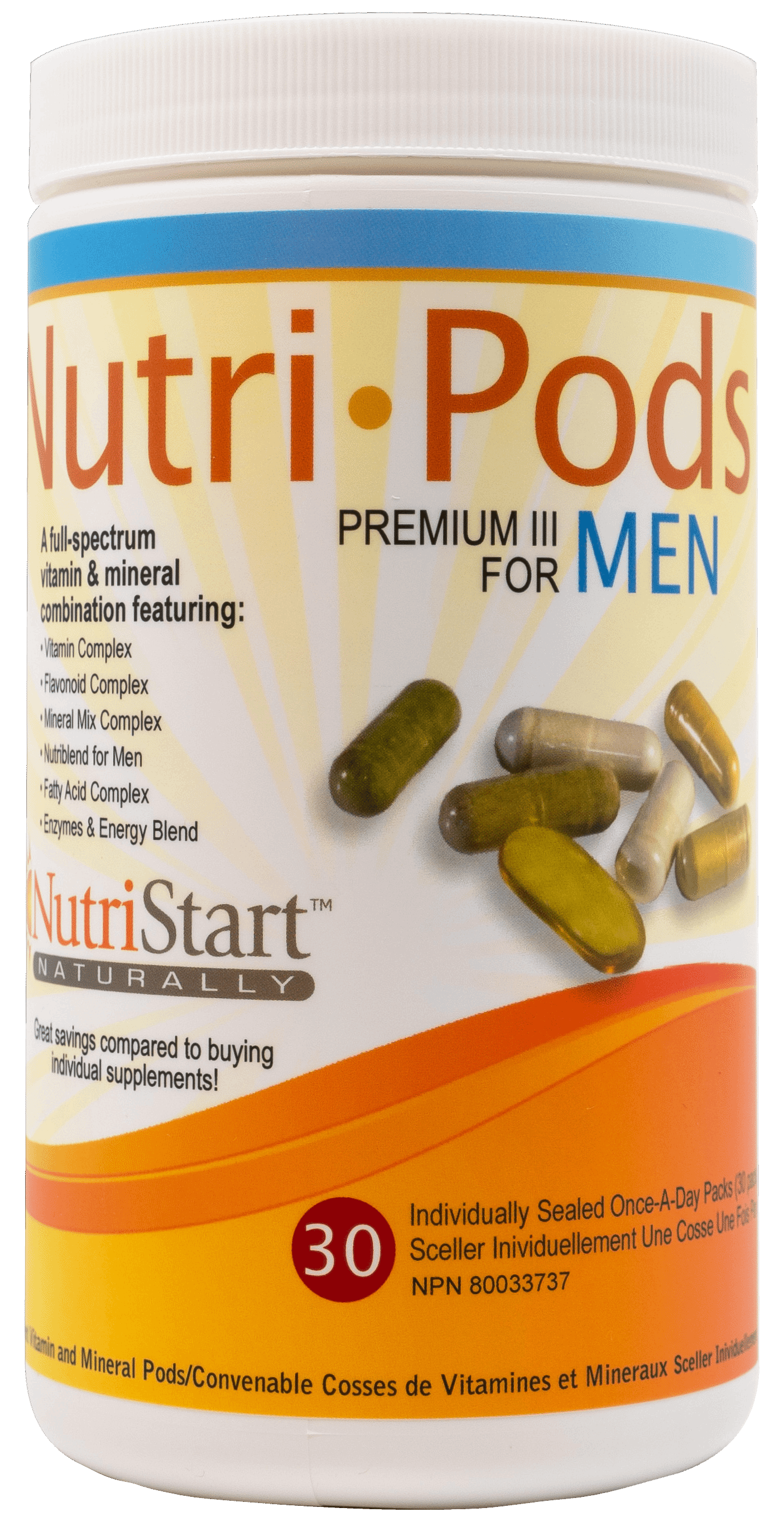 NutriStart Naturally - Nutri-Pods Premium III for Men