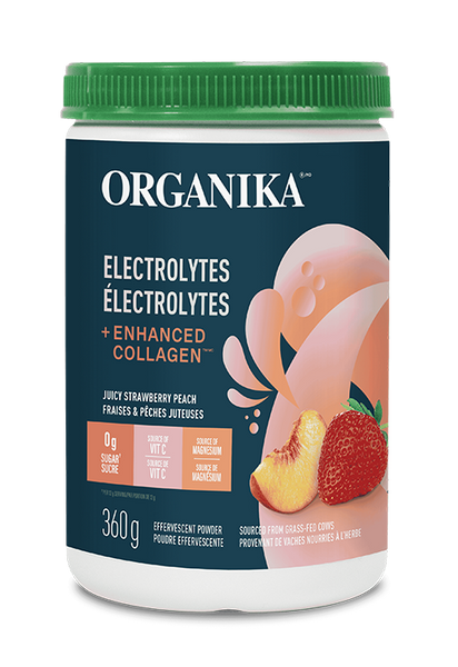 Organika - Electrolytes + Enhanced Collagen - Juicy Strawberry Peach