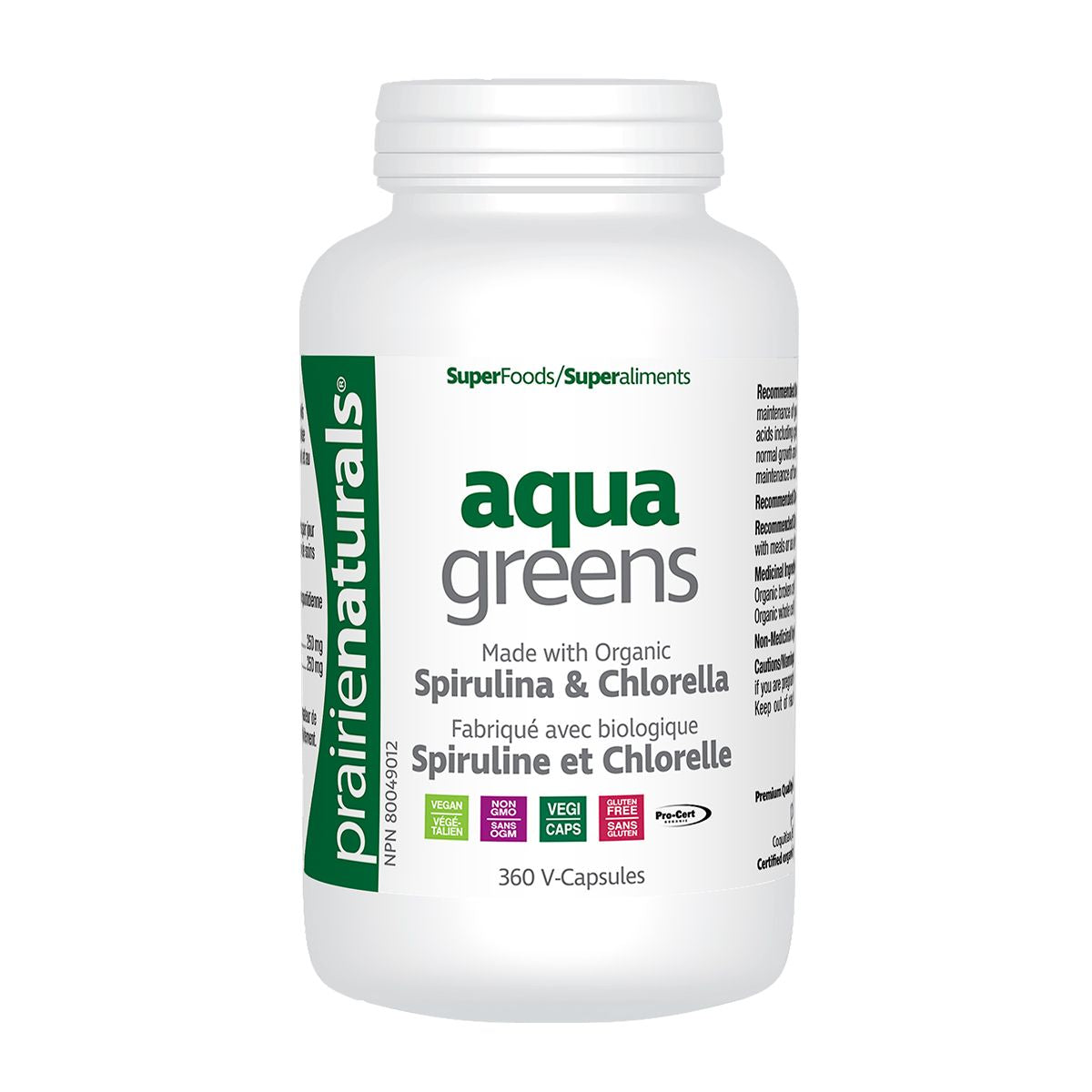Prairie Naturals - Aqua Greens Spirulina & Chlorella