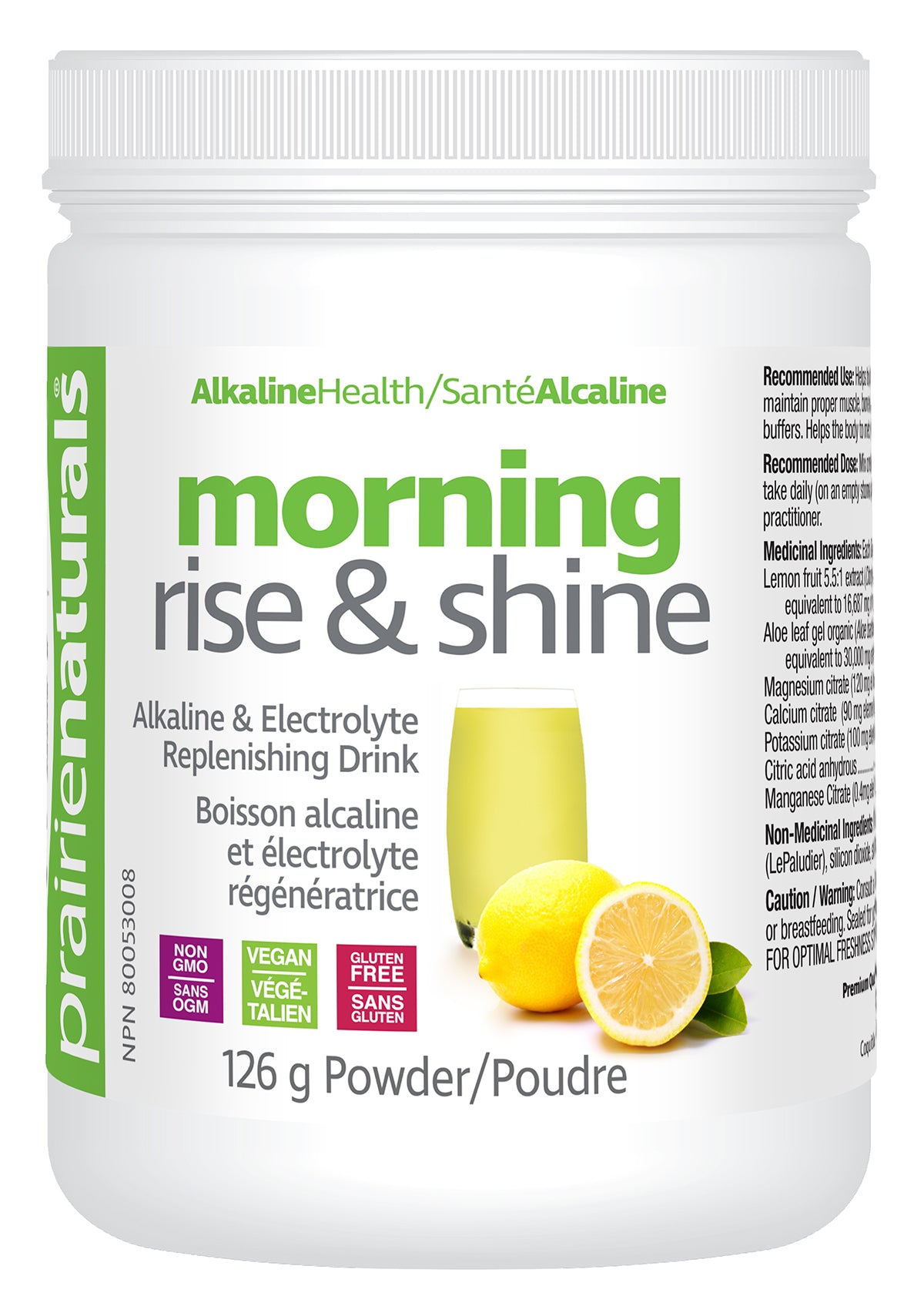 Prairie Naturals - Morning Rise & Shine - Alkaline Mineral Drink