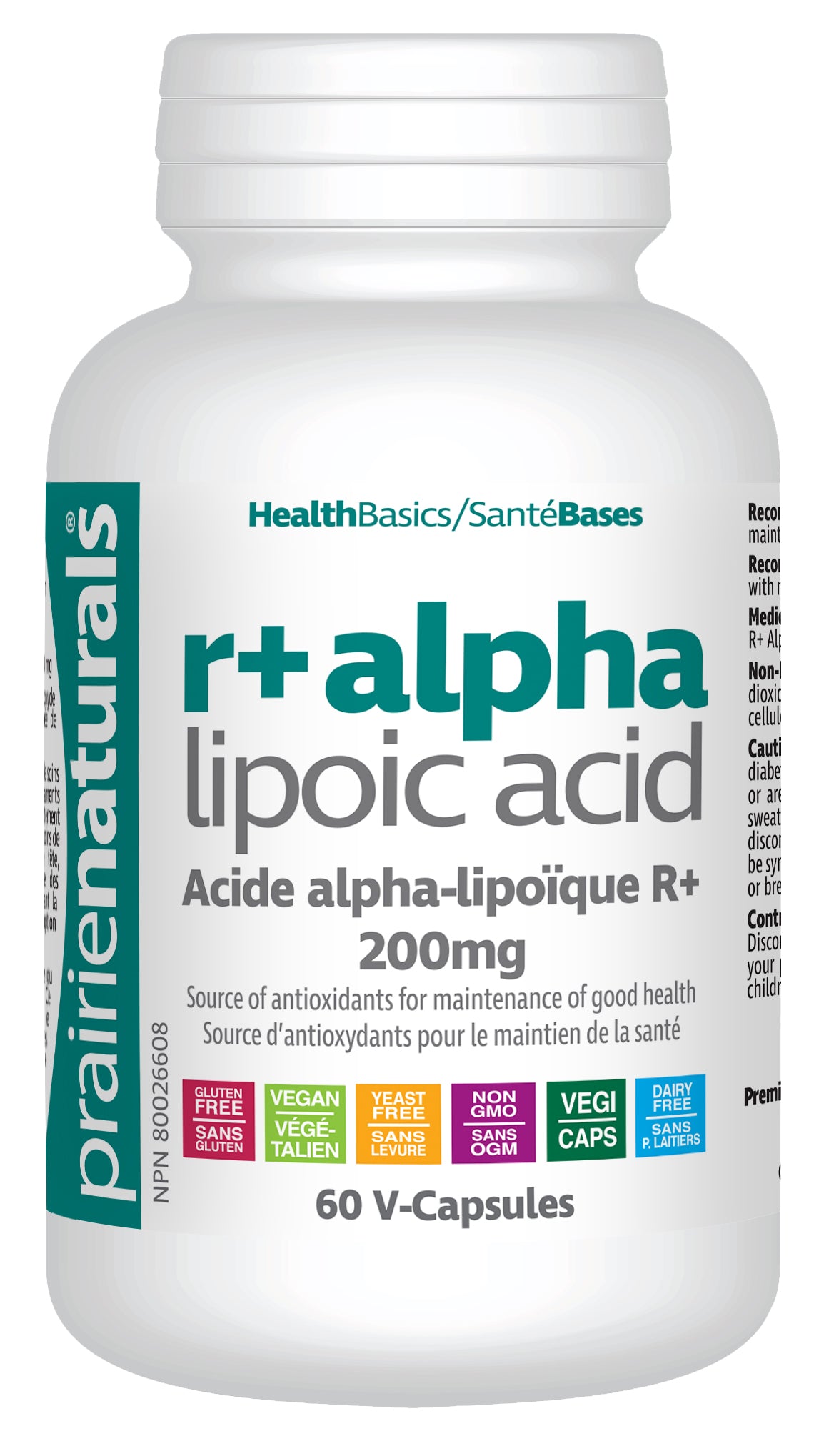 Prairie Naturals - R+ Alpha Lipoic Acid - 200 mg