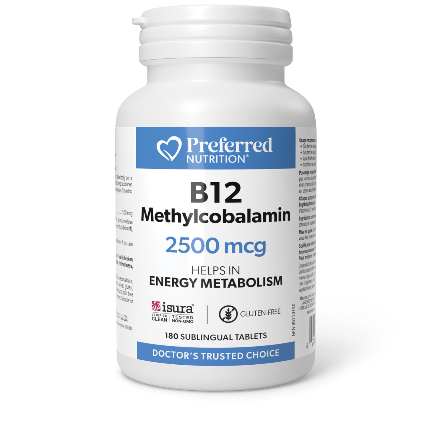 Preferred Nutrition - B12 Methylcobalamin 2500mcg