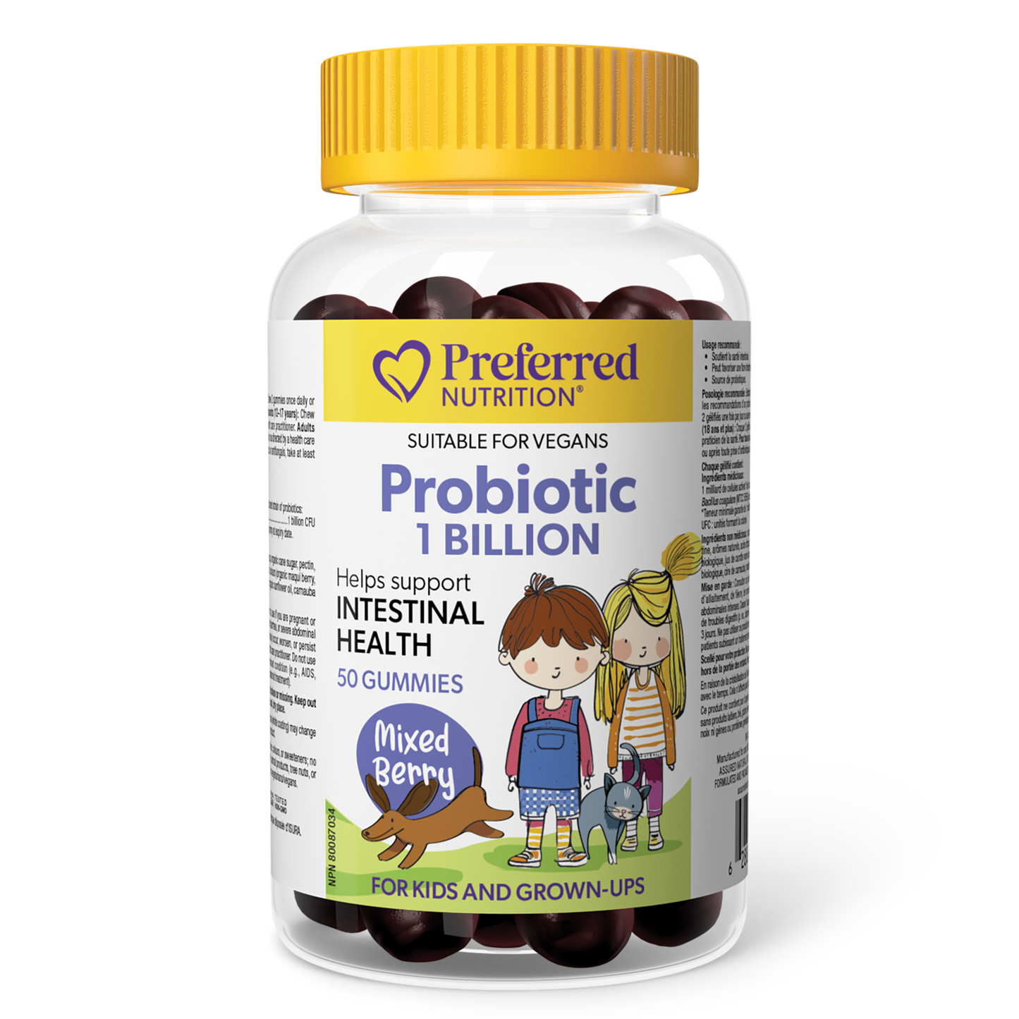 Preferred Nutrition - Children's Probiotic 1 Billion Mixed Berry Gummies