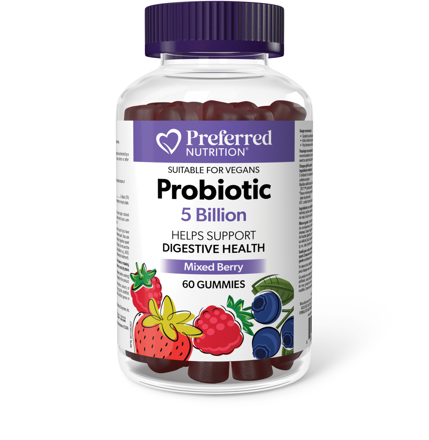 Preferred Nutrition - Probiotic 5 Billion Mixed Berry