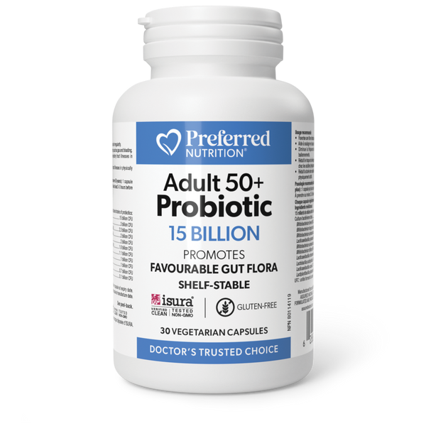 Preferred Nutrition - Adult 50+ Probiotic 15 Billion