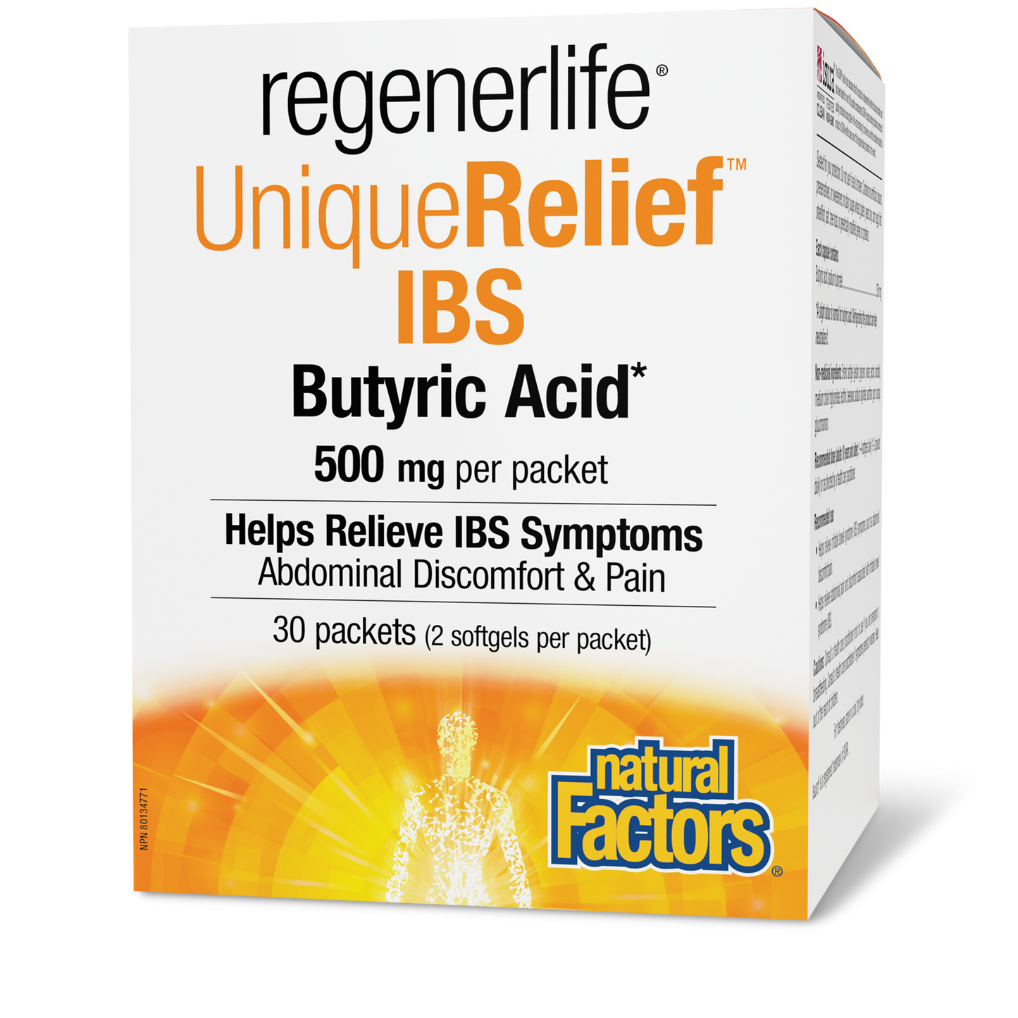 Natural Factors - RegenerLife UniqueRelief IBS Butyric Acid