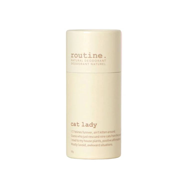 routine. - Natural Deodorant Stick - Cat Lady