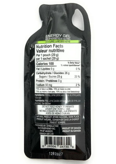 Sun River Honey - Energy Gel Key Lime