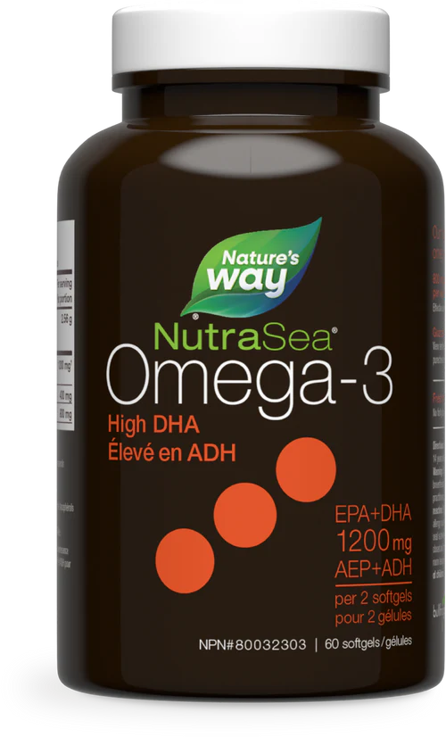 Nature's Way - NutraSea DHA Omega-3 Liquid Gels - Fresh Mint Flavour
