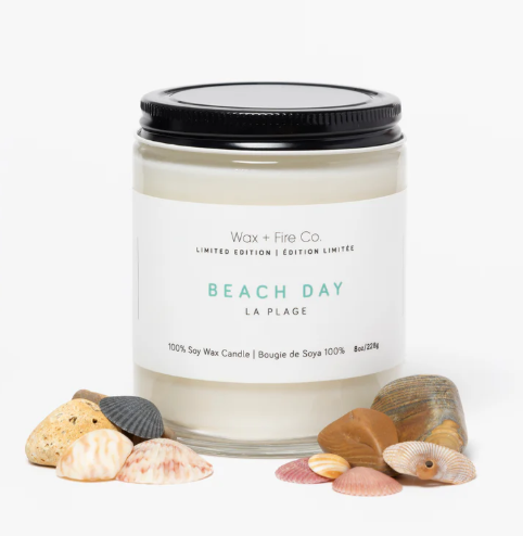 Wax + Fire Co - Beach Day Soy Candle