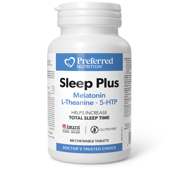 Preferred Nutrition - Sleep Plus Melatonin L-Theanine & 5-HTP