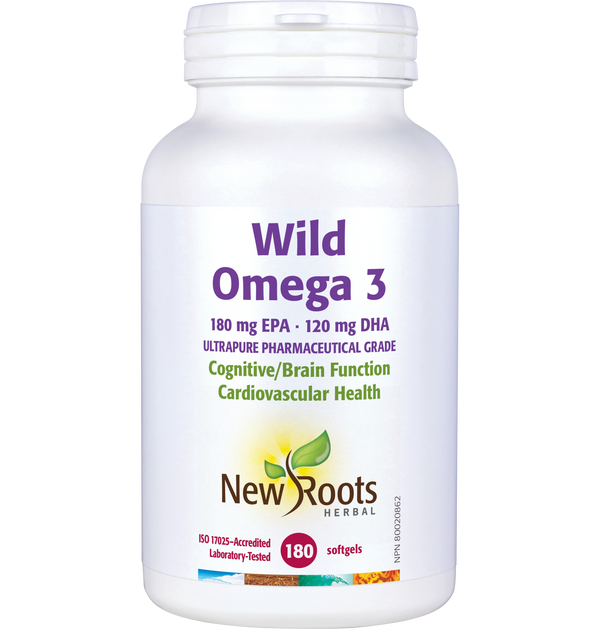 New Roots Herbal - Wild Omega 3 EPA 180mg DHA 120mg