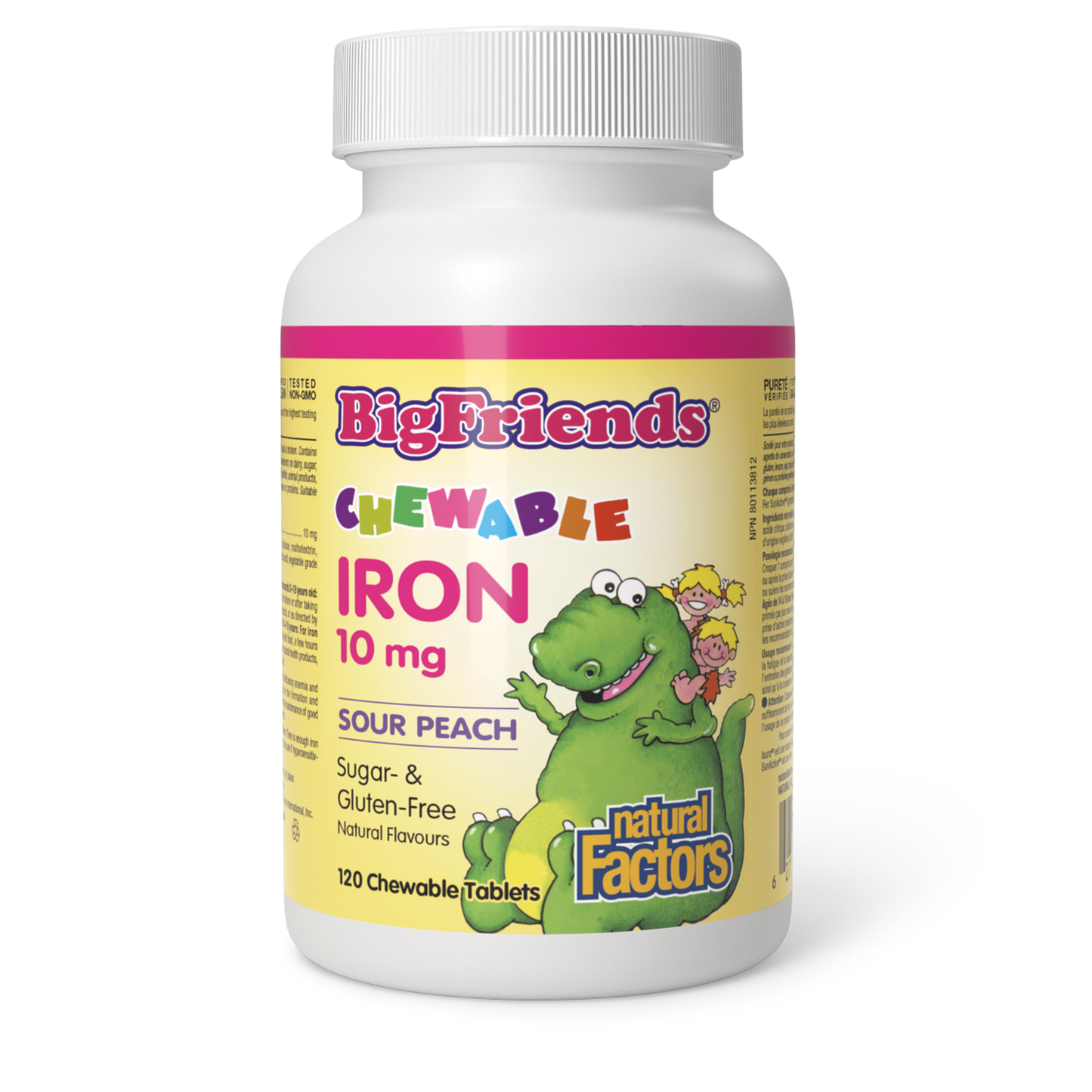 Natural Factors - Big Friends Chewable Iron - 10 mg